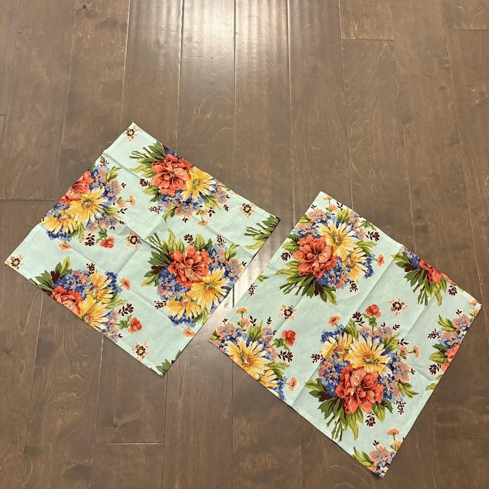 April Cornell Napkins Set of 2 Floral Square 20